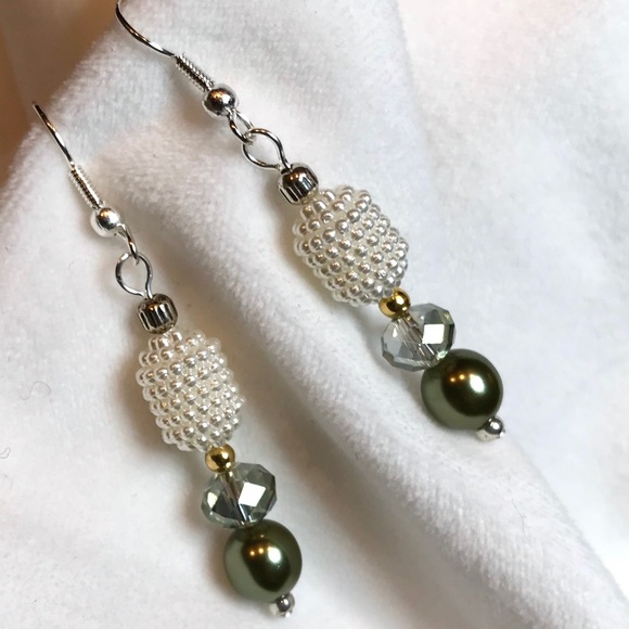 Hand Crafted Jewelry - Handmade Earrings with Vintage and Modern Elements (E131-4H) New Without Tags